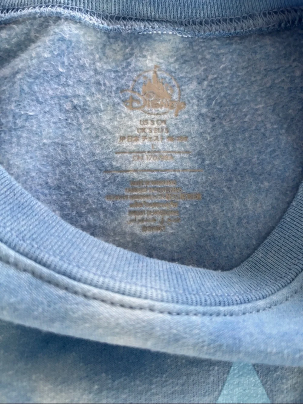 Disney NWOT Blue Tie-Dye Walt Disney Pictures Crewneck Sweatshirt-Firm price - Picture 3 of 5